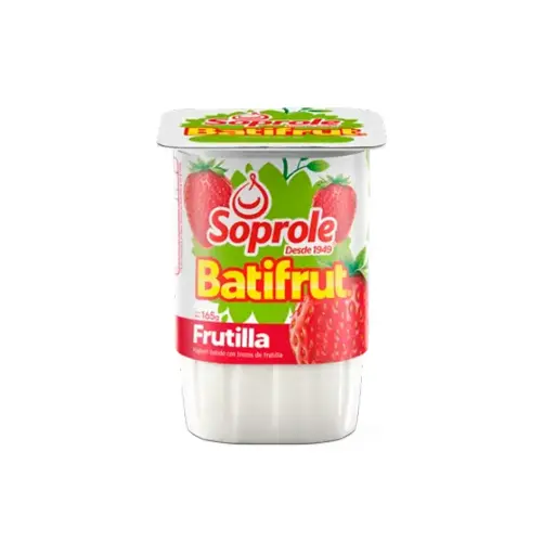 [7150] YOGUR BATIFRUT FRUTILLA  4 X 165 GR SOPROLE                   