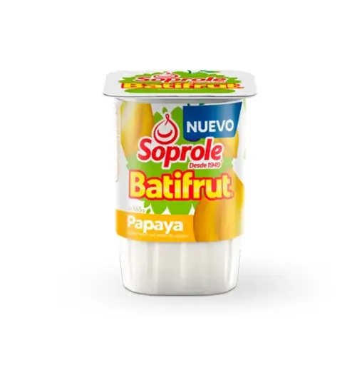 [7154] YOGUR BATIFRUT PAPAYA 4 X 165 GR SOPROLE                      