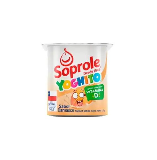 [7132] YOGUR YOGITO BATIDO DAMASCO 4 X 120 GR SOPROLE                