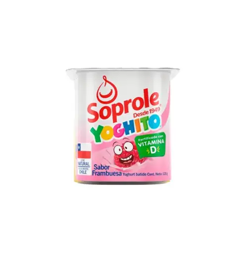 [7136] YOGUR YOGITO BATIDO FRAMBUESA 4 X 120 GR SOPROLE              