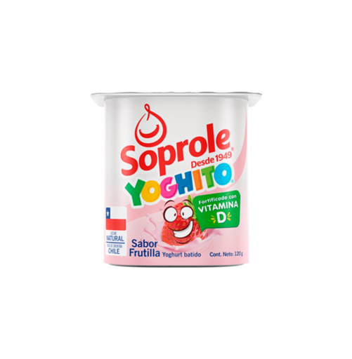 [7130] YOGUR YOGITO BATIDO FRUTILLA 4 X 120 GR SOPROLE               