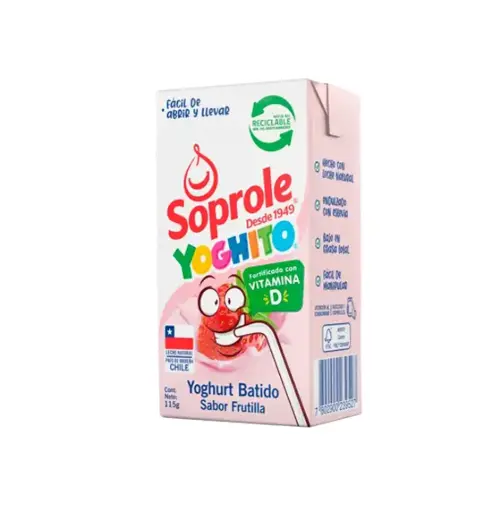 [7179] YOGUR YOGITO FRUTILLA TETRA 6 X 115 GR SOPROLE                