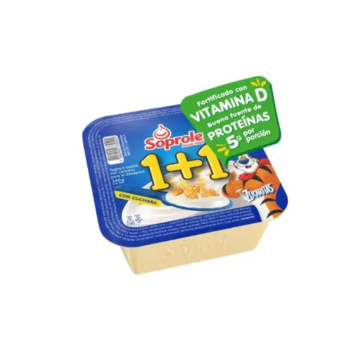 [7064] 1 + 1 ZUCARITAS  C/CUCHARA 4 X 140 GR SOPROLE                 
