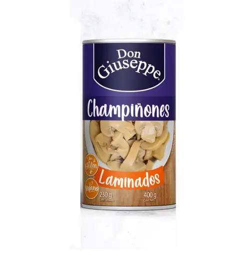 [1435B] CHAMPINONES  LAMINADOS 400 GR. DON GIUSEPPE                   
