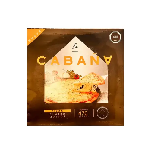 [4651] PIZZA CUATRO QUESOS 470 GR LA CABAÑA                         
