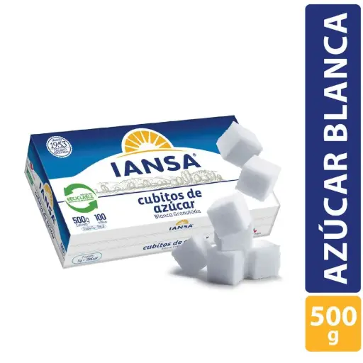 Azucar Blanca Cubos 500 g, Iansa