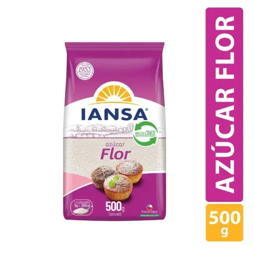 Azucar Flor 500 g, Iansa