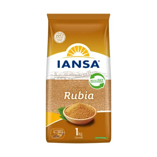 Azucar Rubia 1 kg, Iansa