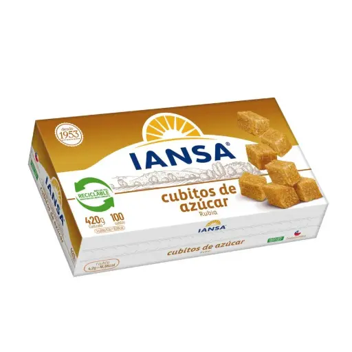 Azucar Rubia Cubos 420 g, Iansa