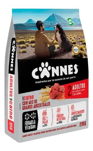 Alimento Premium Carne Cereal 3 kg, Cannes