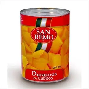 Durazno Cubo 425 g, San Remo
