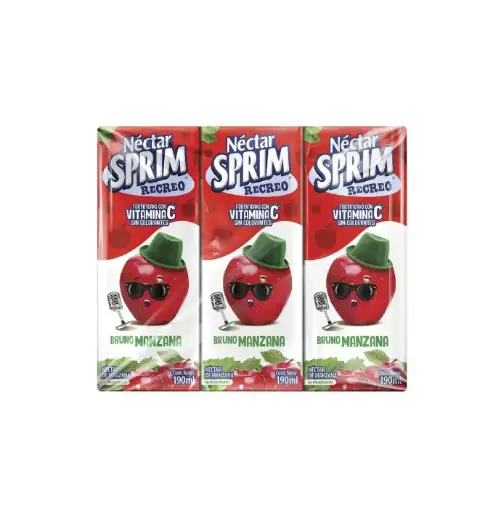 Pack Nectar Sprim Manzana 8X3X190M