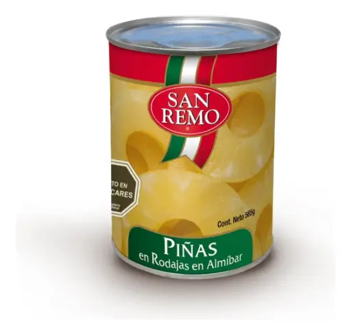 Piña en Rodaja 565 g, San Remo