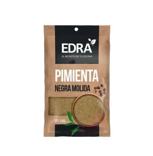 Pimienta Negra Molida 15 g, EDRA