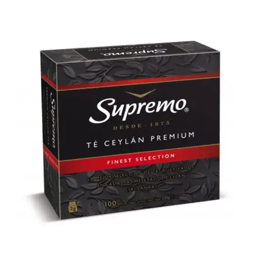 Te Supremo Ceylan (C.Negra)10X100X2 g, Bolsitas