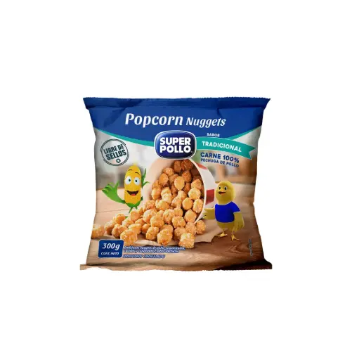 [3713] NUGGETS POLLO POPCORN SABOR MANTEQUILLA 300 GR AGROSUPER      