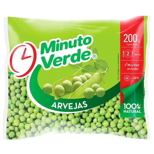 Arvejas 200 g, Minuto Verde