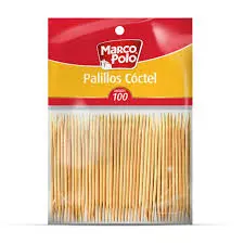 [1895] PALILLOS COCTEL 50 X 100 UNIDADES MARCO POLO                  