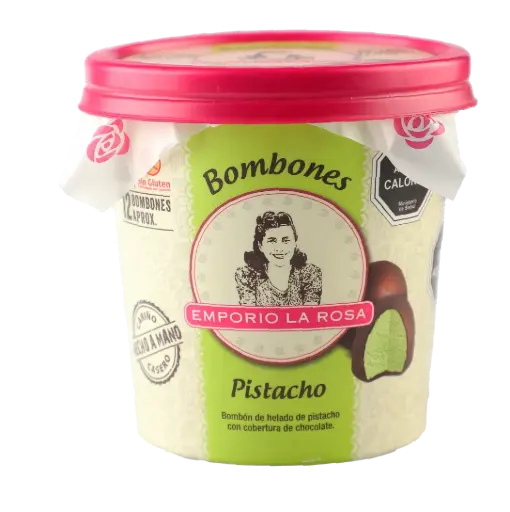 Bombon Helado Artesanal Pistacho 156 g, Emporio La Rosa