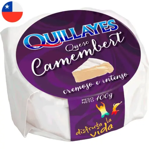 Queso Camembert Redondo 100g, Quillayes 