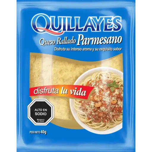 Queso Rallado Parmesano 40 g, Quillayes